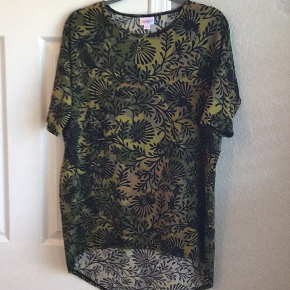 Soft and comfy, tunic length top.